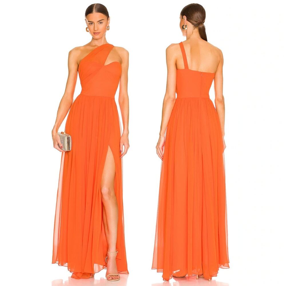 Yaura Imade Maxi Dress Pleated Formal Gala Party Prom Cocktail Evening Hoco M